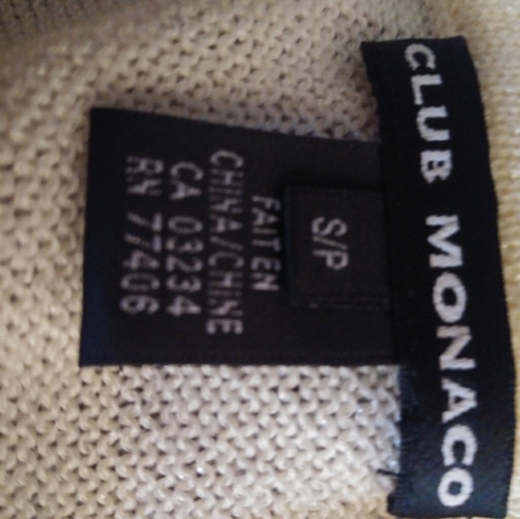 Club Monaco. Womans light sweater tube top - Picture 3 of 4